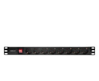 Qoltec Listwa zasilająca PDU do RACK 19'' 1U 16A 8xSCHUKO 2m - 1329981 - zdjęcie 3